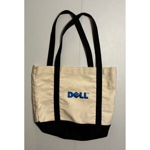 VTG Y2K Dell Computers Tote Bag Unisex OS Canvas Tech Promo‎ NECC 2002 Geek Chic